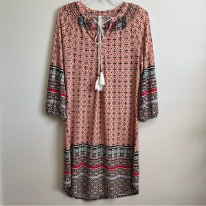 Boho Tassle Multicolor Casual Dress, PerSeption Concept